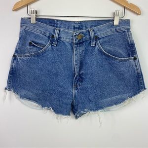 Wrangler shorts denim Jean 30 vintage distressed